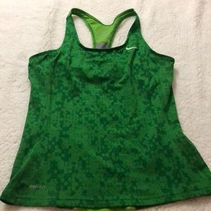 Green Nike tank medium